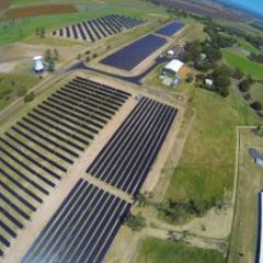 The 3.275 megawatt array is built on a 10ha former airstrip